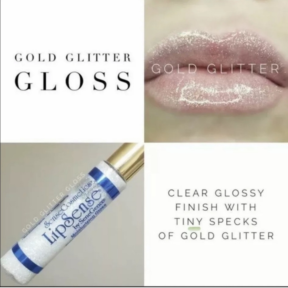 Gold Glitter Gloss ~ New Sealed LipSense Gloss